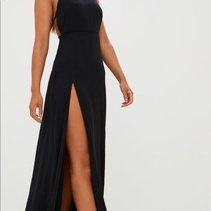 Long black gown